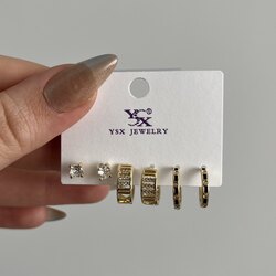VIP Hoops 6'lı Küpe Seti