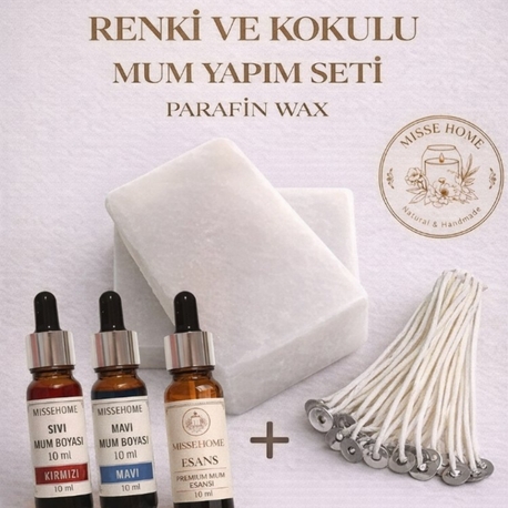 Parafin Wax Mum Yapım Seti (Colour Candle)