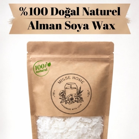 Soya Wax %100 Doğal Bitkisel ALMANYA MENŞELİ (Flake)