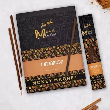 Tarçın Sree Vani Magical Manifest Sanatsal Doğal El Yapımı Premium Kalite Tütsü ( 6 Adet)