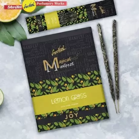 Limon Otu Sree Vani Magical Manifest Sanatsal Doğal El Yapımı Premium Kalite Tütsü ( 6 Adet)