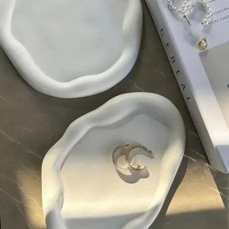 Bulut görünümlü 2 li dekoratif tabak