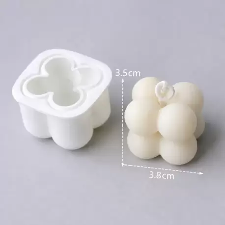 Bubble Mini Slikon Mum Kalıbı 4 x 4 cm