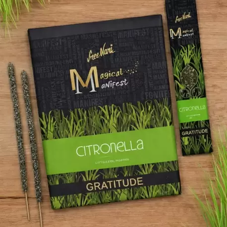 Citronella Sree Vani Magical Manifest Sanatsal Doğal El Yapımı Premium Kalite Tütsü ( 6 Adet)