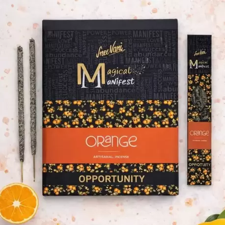 Portakal Sree Vani Magical Manifest Sanatsal Doğal El Yapımı Premium Kalite Tütsü ( 6 Adet)