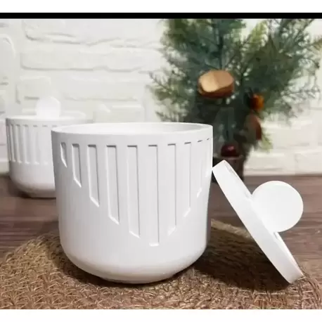 DEKORATİF KAPAKLI BETON ORGANİZER KUTU