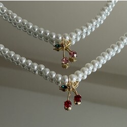 Pearly Cherry Kolye