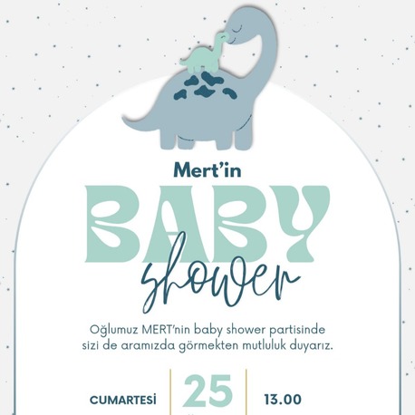 BABY SHOWER DAVETİYE