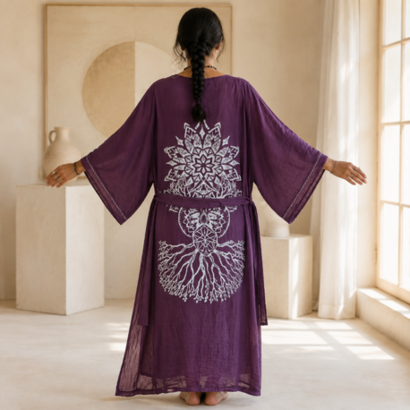 Mivela Yaşam Kimono Mürdüm 