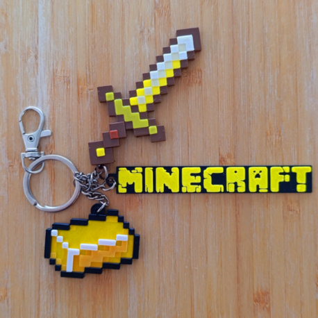 MINECRAFT Altın Kılıç (Golden Sword) Anahtarlık