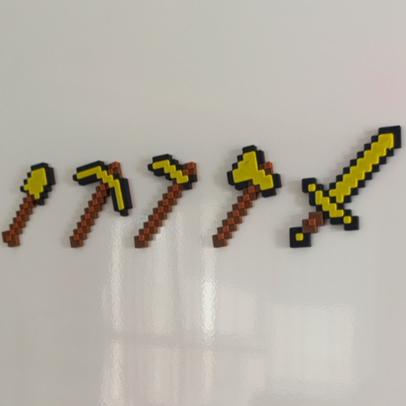 MINECRAFT Altın Magnet Seti