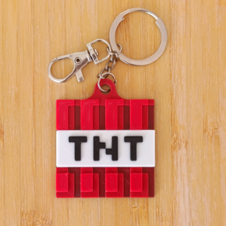 MINECRAFT TNT Anahtarlık