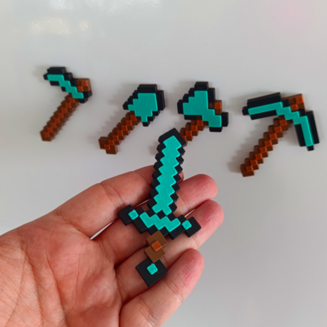 MINECRAFT Elmas Magnet Seti