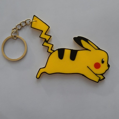Koşan Sevimli Pokemon Pikachu Anahtarlık Hediyelik Keychain
