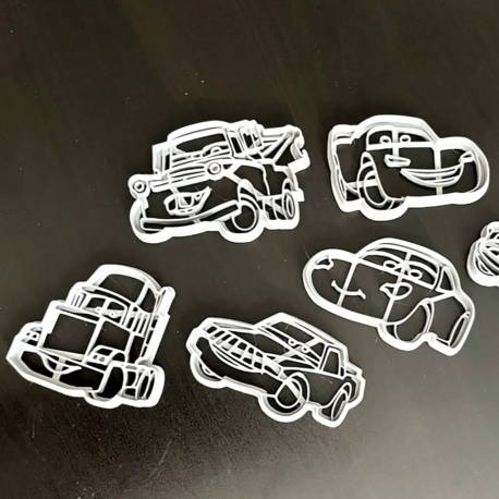 Cars Arabalar Temalı Kurabiye Kalıbı 6'lı Set