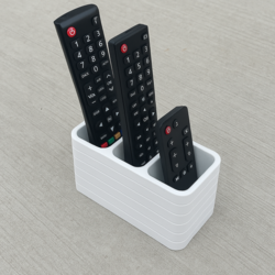 Modern Kumanda Standı Tutucu - Üç Bölmeli