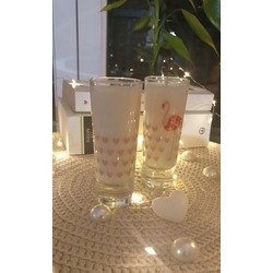 uzun shot kalp desen, %100 soyawax organik, kokulu (ML6003-3)