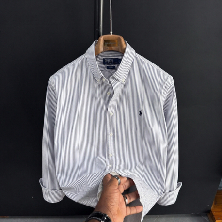 Polo Ralph Lauren Çizgili gömlek ( Mavi & Beyaz ) Slim fit