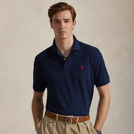 Ralph Lauren yakalı T-shirt ( Lacivert )