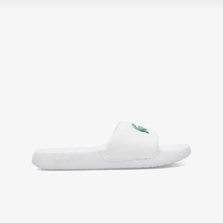 Lacoste serve slide 1.0 erkek beyaz terlik