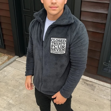 Erkek Polar Fermuarlı Sweatshirt 