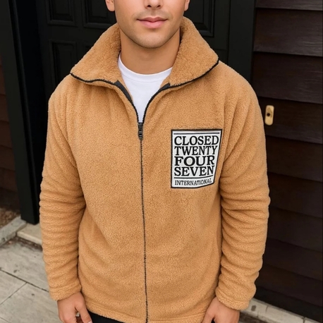 Erkek Polar Fermuarlı Sweatshirt 