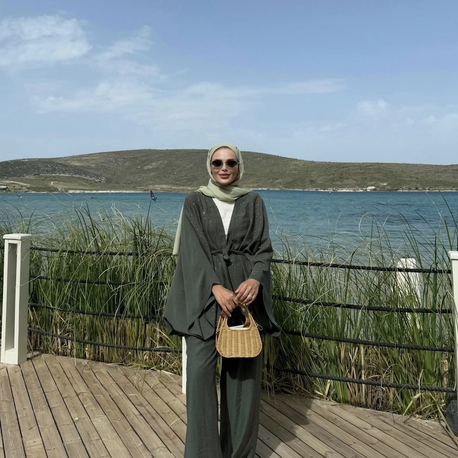 IRINA TAŞLI TAKIM YEŞİL 