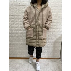 peluş detaylı mont