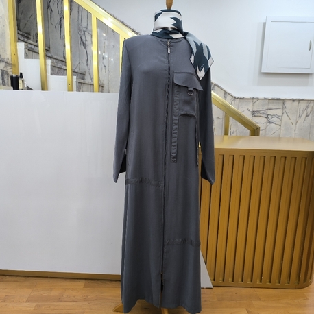 Cep Detaylı İndigo Pardesü 