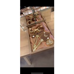 Saraylı Ayna Tarak Seti 4 Parça Çeyizlik