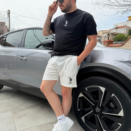 POLO İKİLİ TAKIM SİYAHA BEYAZ