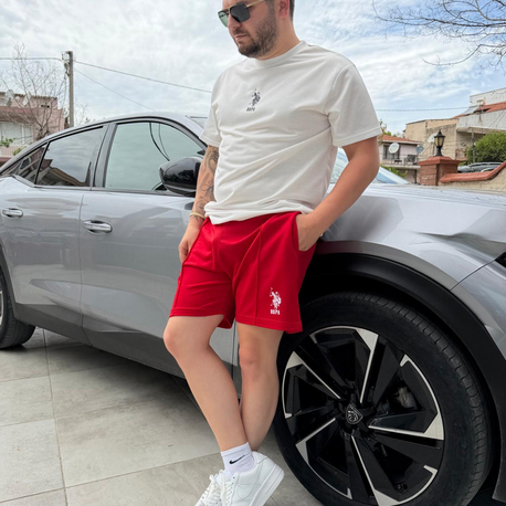 POLO İKİLİ KOMBİN BEYAZA KIRMIZI