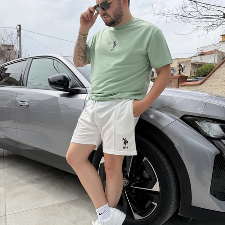 POLO İKİLİ TAKIM YEŞİLE BEYAZ