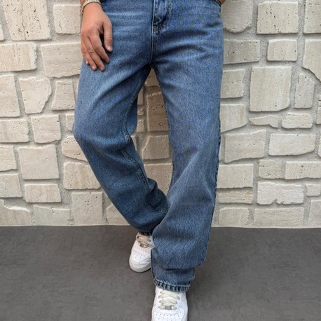 BAGGY ERKEK MAVİ KOT PANTOLON