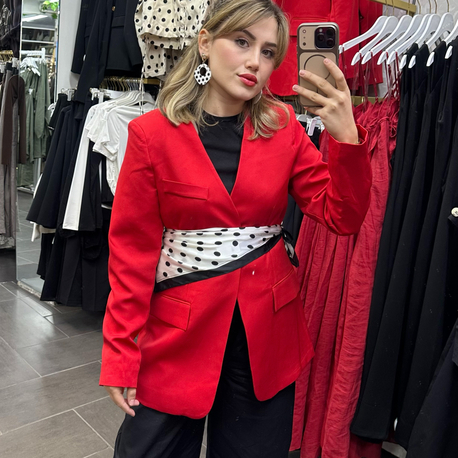 Fularlı ceket