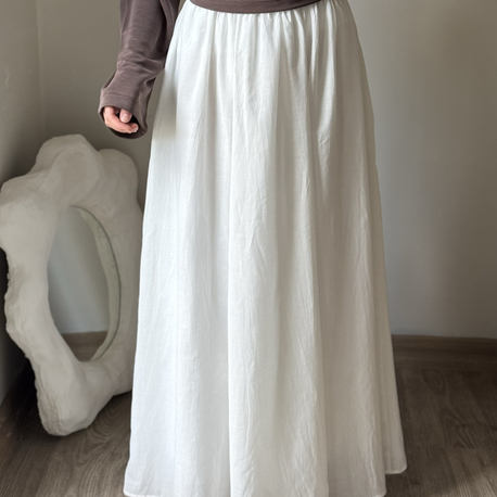 Kraş etek / beyaz 