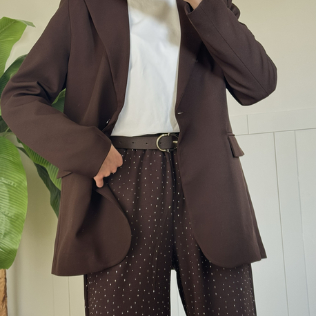  blazer acı kahve 