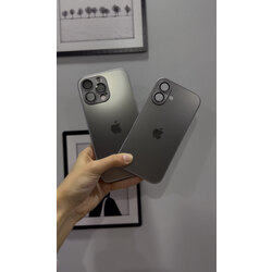 İPHONE NATUREL TİTANYUM 16 SERİSİ AG GLASS CASE