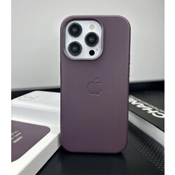 İPhone Derin Mor Deri Magsafe Case
