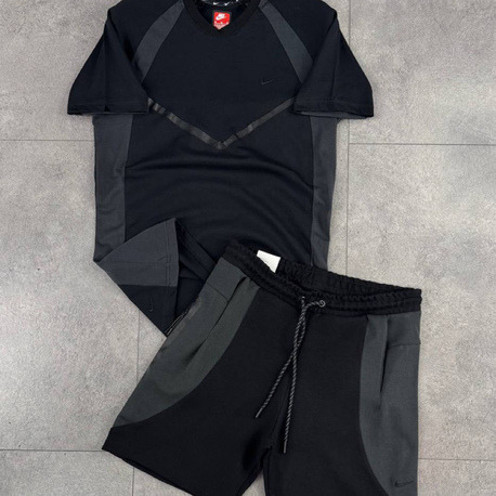 Nike Tech Şort Takım Siyah/Gri [NK-007]