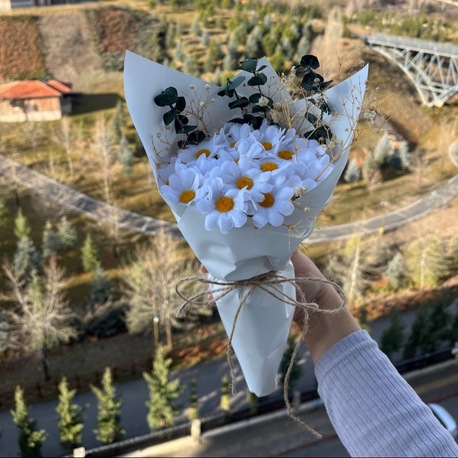 Ahenk solmayan papatya buketi 