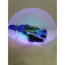 MOR-LACİVERT TEKLİ GÜL