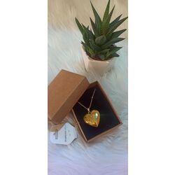 KAPAKLİ KALP KOLYE GOLD