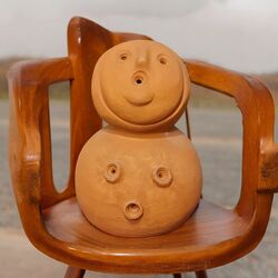 Terracotta Stargazer Heykel
