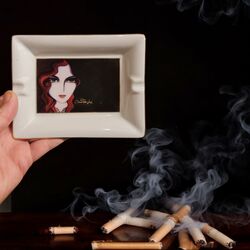 Mona Titti Art Porselen Kül Tablası I