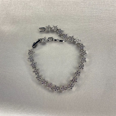 Silver Zirkon Taşlı Yıldız Bileklik