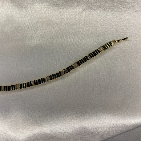 Gold Zirkon Taşlı Hasır Bileklik