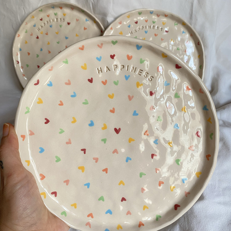 Happiness Handmade Plate