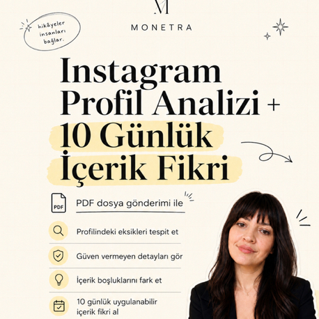 Instagram Profil Analizi + 10 Günlük İçerik Fikri PDF’i