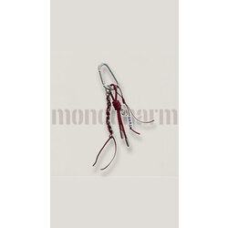 Burgundy Leather Charm Set